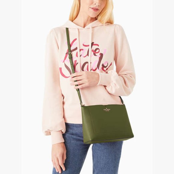 New Kate Spade Harlow Pebble Leather Crossbody Enchanted Green - Picture 2 of 4